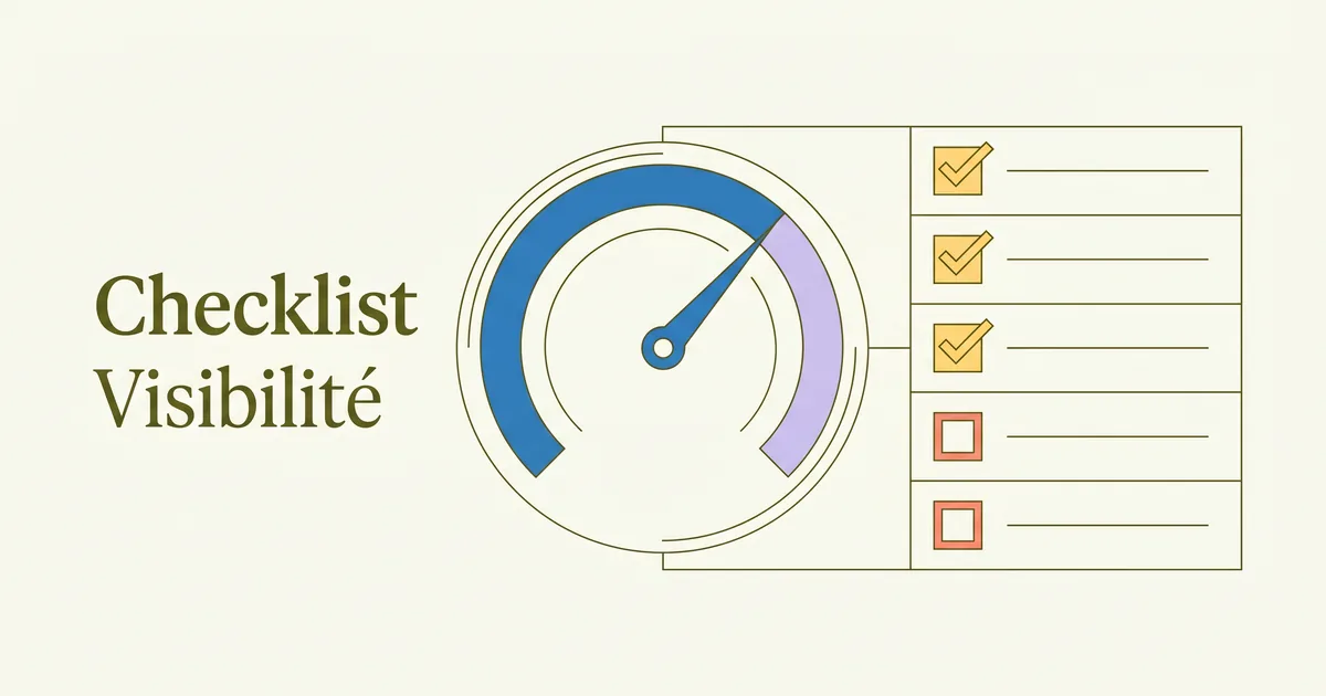 Checklist de visibilité d'un élevage canin avec jauge de complétude